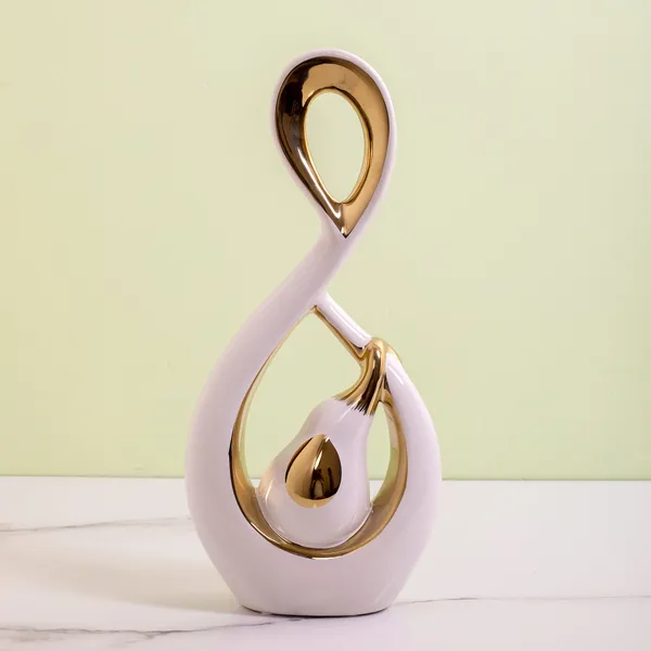 Ceramic_Abstract_Sculptural_Gold_Accent_Decorative_Vase