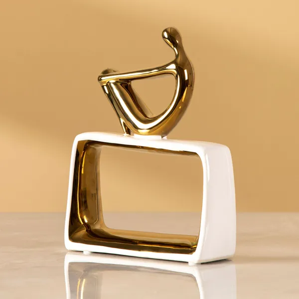 Ceramic_Contemporary_Abstract_Gold_Finish_Showpiece