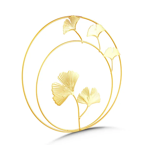 Metal_Botanical_Ginkgo_Leaf_Circular_Wall_Decor