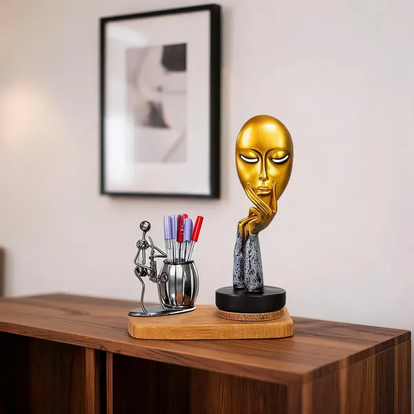 Metal_Contemporary_Abstract_Thinker_Face_Sculpture