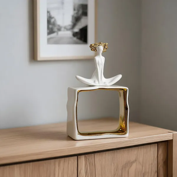 Ceramic_Modern_Abstract_Gold_Accent_Figure_Sculpture
