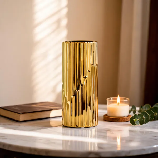 Ceramic_Modern_Gold_Finish_Matte_Black_Decorative_Vase