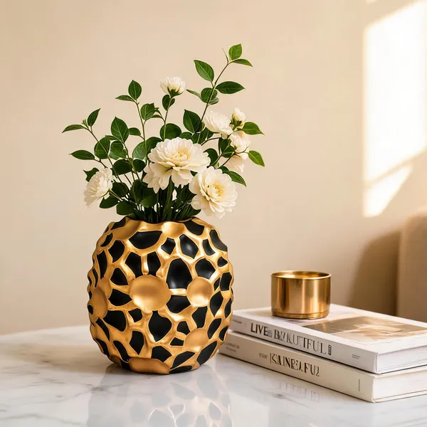 Ceramic_Modern_Hollow_Black_Gold_Decorative_Vase