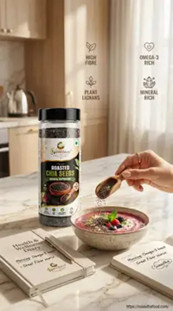 Svaastha_Naivedyam_Roasted_Chia_Seeds_200_G_And_Svaastha_Naivedyam_Dry_Roasted_Flax_Seeds_200_G_Combo_Pack_Of_2