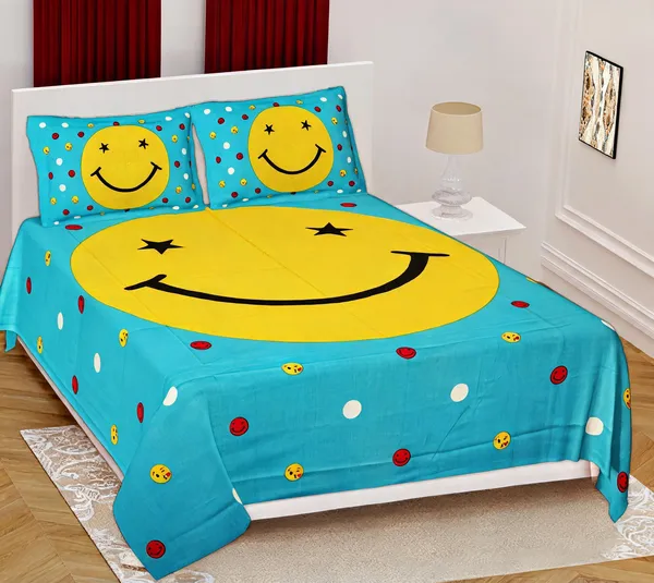 Cotton_Jaipuri_Prints_Multicolor_Bed_Sheet_With_2_Pillow_Covers
