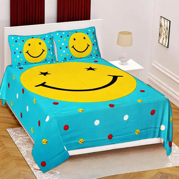Cotton_Jaipuri_Prints_Multicolor_Bed_Sheet_With_2_Pillow_Covers