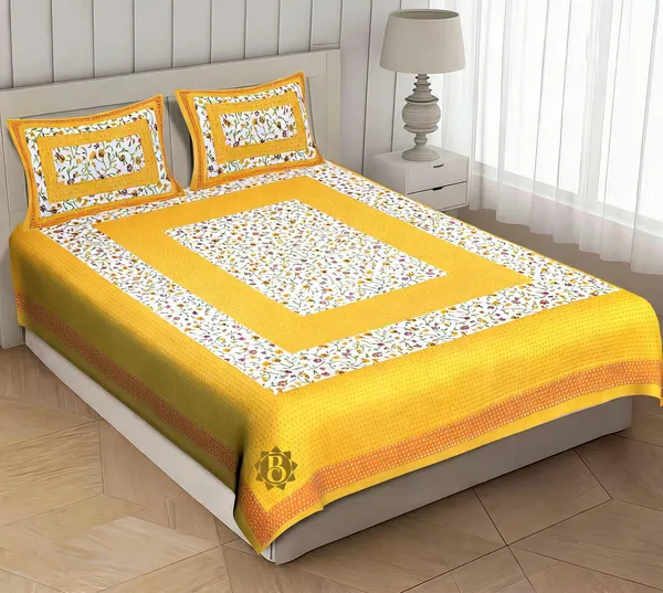 Cotton_Jaipuri_Print_Multicolor_Bed_Sheet_With_2_Pillow_Covers