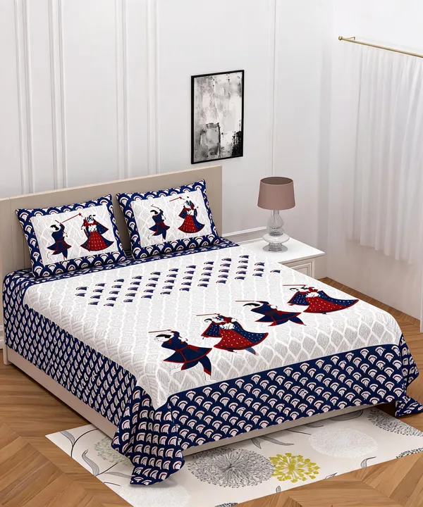 Cotton_Multicolor_Jaipuri_Print_Bed_Sheet_With_2_Pillow_Covers