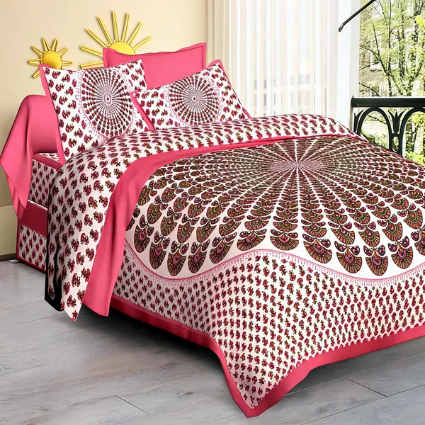 Cotton_Printed_Multicolor_Bed_Sheet_With_2_Pillow_Covers