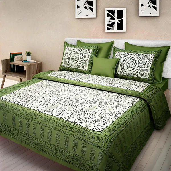 Cotton_Printed_Multicolor_Bed_Sheet_With_2_Pillow_Covers