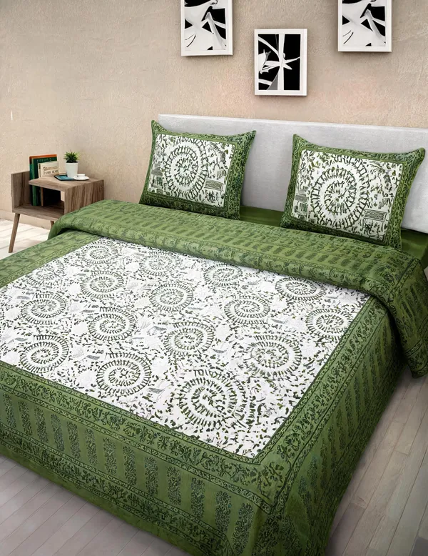 Cotton_Printed_Multicolor_Bed_Sheet_With_2_Pillow_Covers