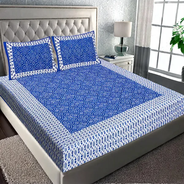 Cotton_Jaipuri_Prints_Multicolor_Bed_Sheet_With_2_Pillow_Covers
