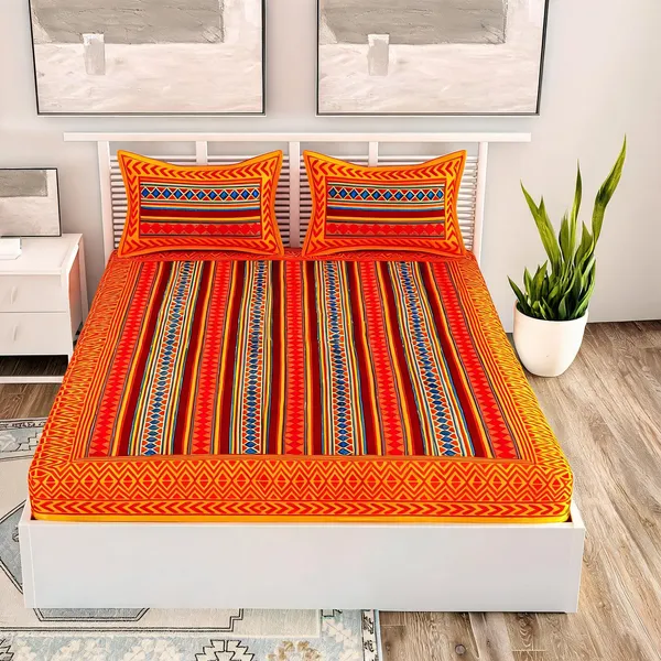 Cotton_Multicolor_Floral_Bed_Sheet_With_2_Pillow_Covers