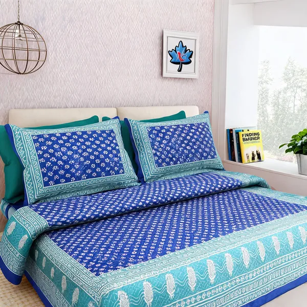 Cotton_Printed_Multicolor_Bed_Sheet_With_2_Pillow_Covers