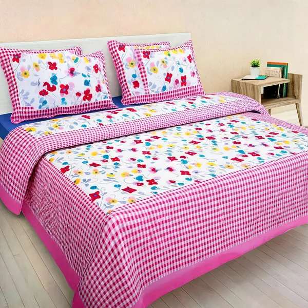 Cotton_Multicolor_Printed_Bed_Sheet_With_2_Pillow_Covers