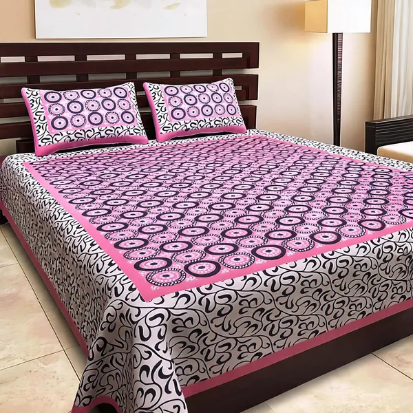 Cotton_Jaipuri_Print_Multicolor_Bed_Sheet_With_2_Pillow_Covers