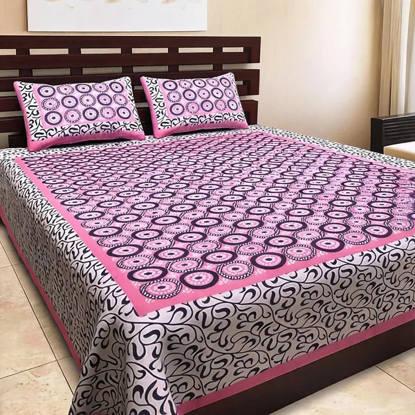 Cotton_Jaipuri_Print_Multicolor_Bed_Sheet_With_2_Pillow_Covers