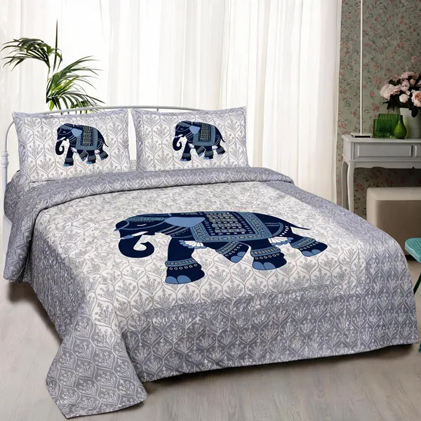Cotton_Multicolor_Printed_Bed_Sheet_With_2_Pillow_Covers