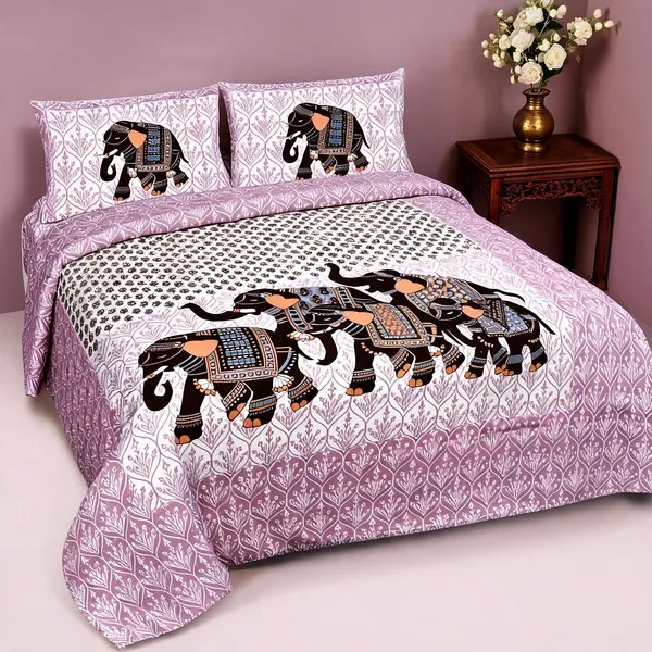 Cotton_Multicolor_Printed_Bed_Sheet_With_2_Pillow_Covers