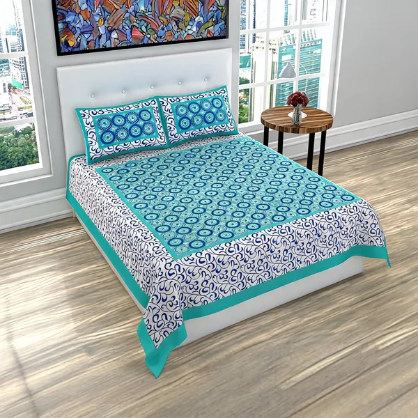 Cotton_Printed_Multicolor_Bed_Sheet_With_2_Pillow_Covers