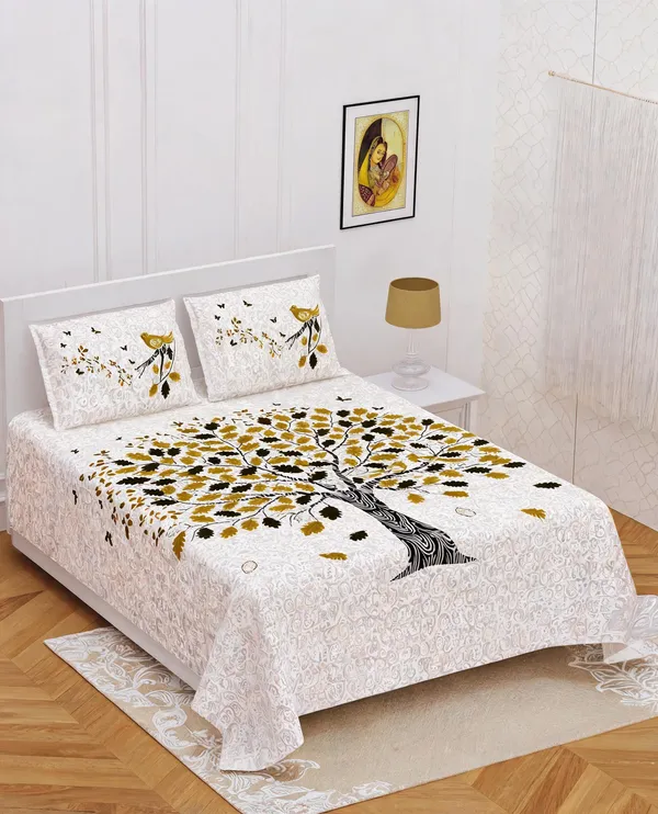 Cotton_Printed_White_Bed_Sheet_With_2_Pillow_Covers