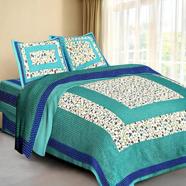 Cotton_Printed_Blue_Bed_Sheet_With_2_Pillow_Covers