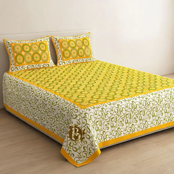 Cotton_Printed_Multicolor_Bed_Sheet_With_2_Pillow_Covers