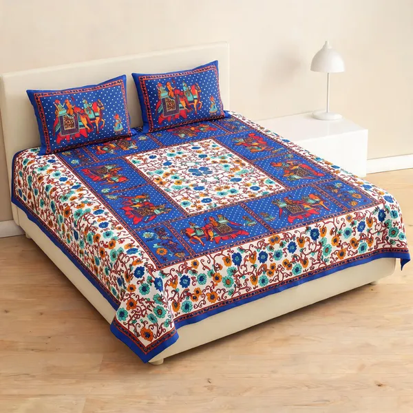 Cotton_Printed_Multicolor_Bed_Sheet_With_2_Pillow_Covers