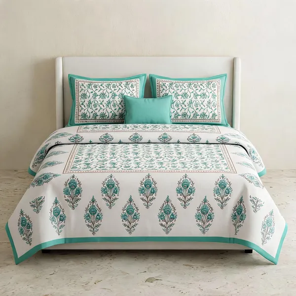Cotton_Jaipuri_Multicolor_Jaipuri_Prints_Bed_Sheet_With_2_Pillow_Covers