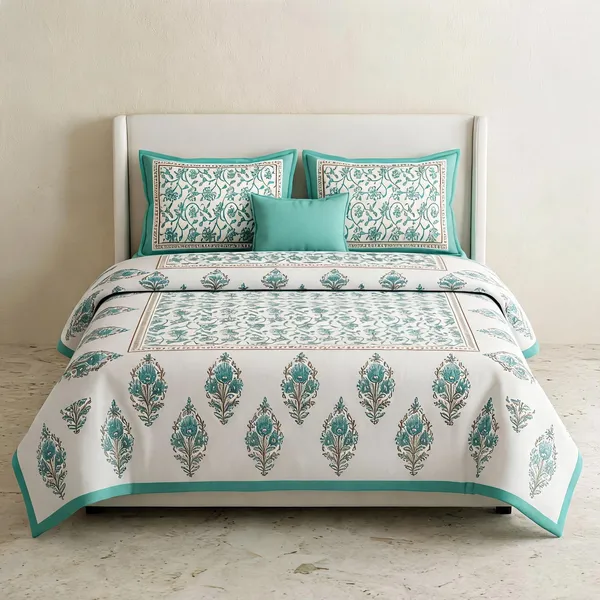 Cotton_Jaipuri_Multicolor_Jaipuri_Prints_Bed_Sheet_With_2_Pillow_Covers