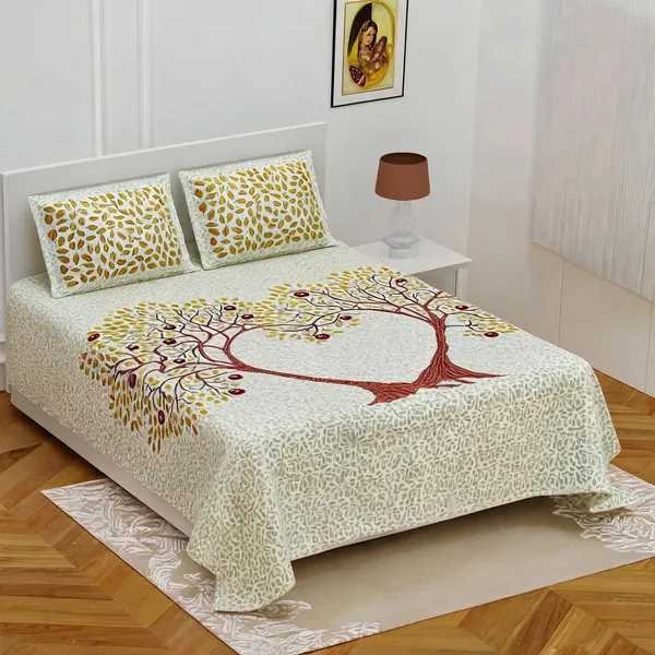 Cotton_Printed_Multicolor_Bed_Sheet_With_2_Pillow_Covers
