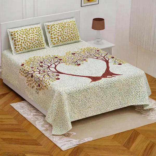 Cotton_Printed_Multicolor_Bed_Sheet_With_2_Pillow_Covers