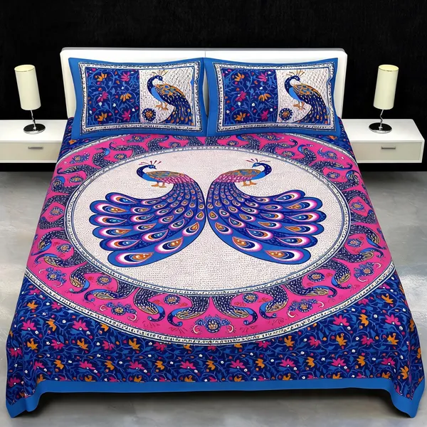 Cotton_Printed_Purple_Bed_Sheet_With_2_Pillow_Covers