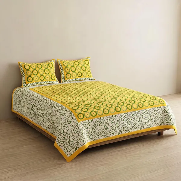 Cotton_Jaipuri_Prints_Multicolor_Bed_Sheet_With_2_Pillow_Covers