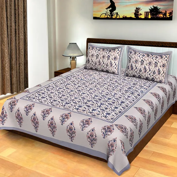 Cotton_White_Floral_Bed_Sheet_With_2_Pillow_Covers