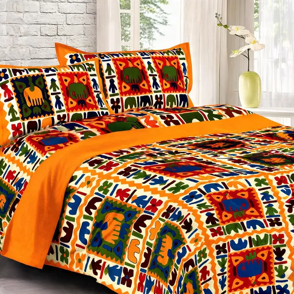Cotton_Printed_Multicolor_Bed_Sheet_With_2_Pillow_Covers