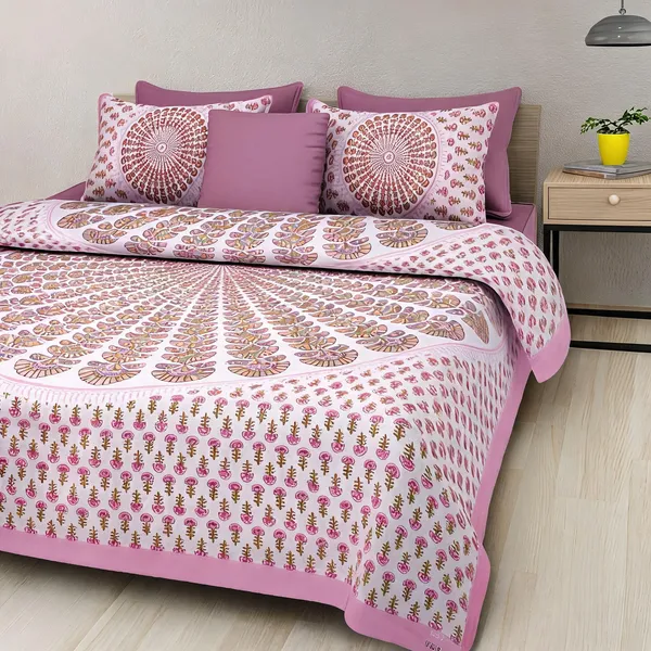 Cotton_Jaipuri_Pink_Jaipuri_Prints_Bed_Sheet_With_2_Pillow_Covers