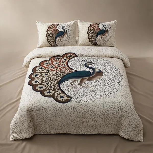 Cotton_Jaipuri_Prints_Multicolor_Bed_Sheet_With_2_Pillow_Covers
