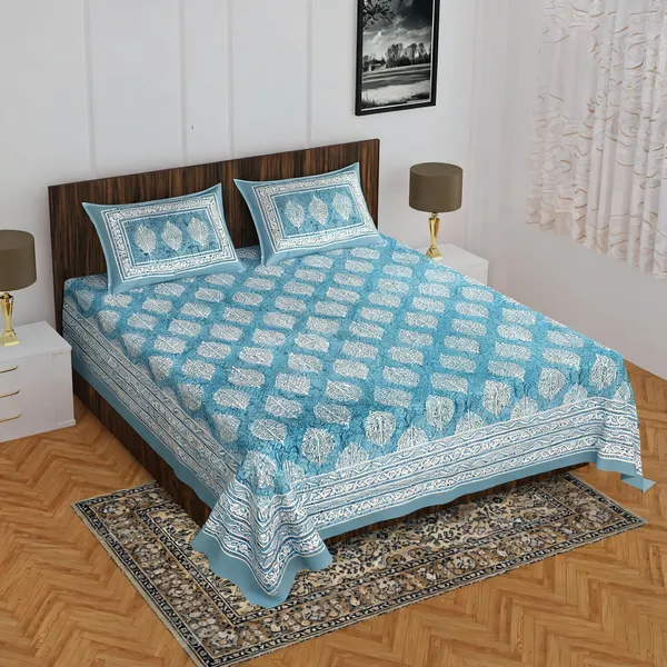 Cotton_Printed_Multicolor_Bed_Sheet_With_2_Pillow_Covers