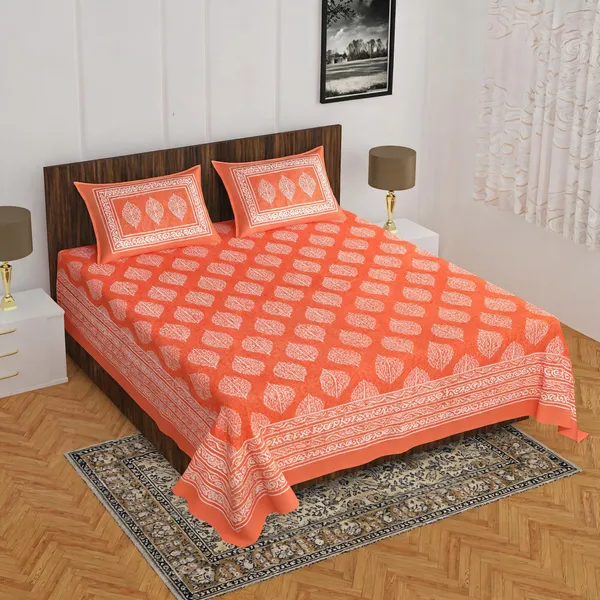 Cotton_Printed_Orange_Bed_Sheet_With_2_Pillow_Covers