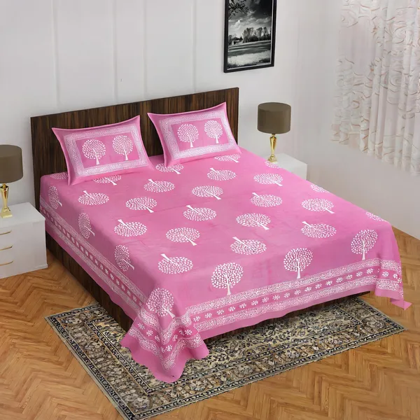 Cotton_Multicolor_Jaipuri_Print_Bed_Sheet_With_2_Pillow_Covers