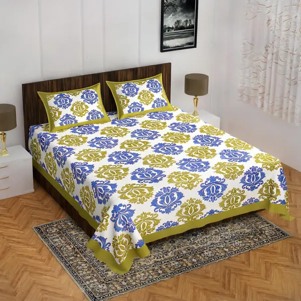 Cotton_Printed_Multicolor_Bed_Sheet_With_2_Pillow_Covers
