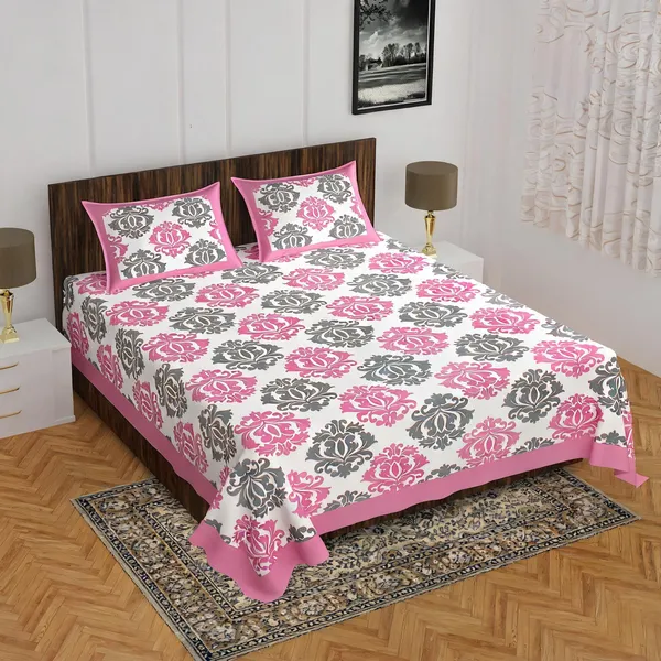 Cotton_Jaipuri_Print_Multicolor_Bed_Sheet_With_2_Pillow_Covers
