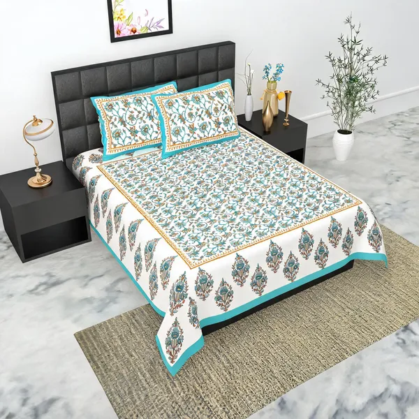 Cotton_Printed_Multicolor_Bed_Sheet_With_2_Pillow_Covers