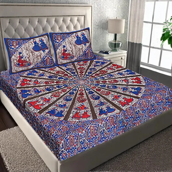 Cotton_Printed_Multicolor_Bed_Sheet_With_2_Pillow_Covers