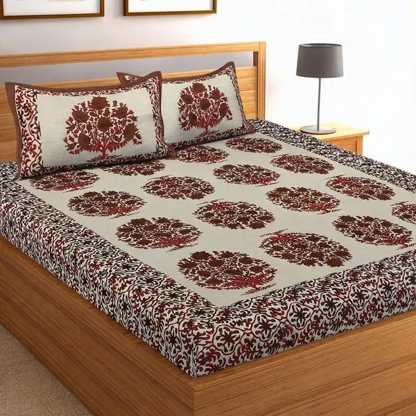 Cotton_Jaipuri_Multicolor_Jaipuri_Prints_Bed_Sheet_With_2_Pillow_Covers