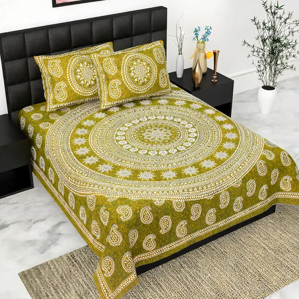Cotton_Jaipuri_Print_Multicolor_Bed_Sheet_With_2_Pillow_Covers