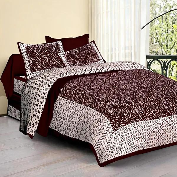 Cotton_Jaipuri_Prints_Multicolor_Bed_Sheet_With_2_Pillow_Covers