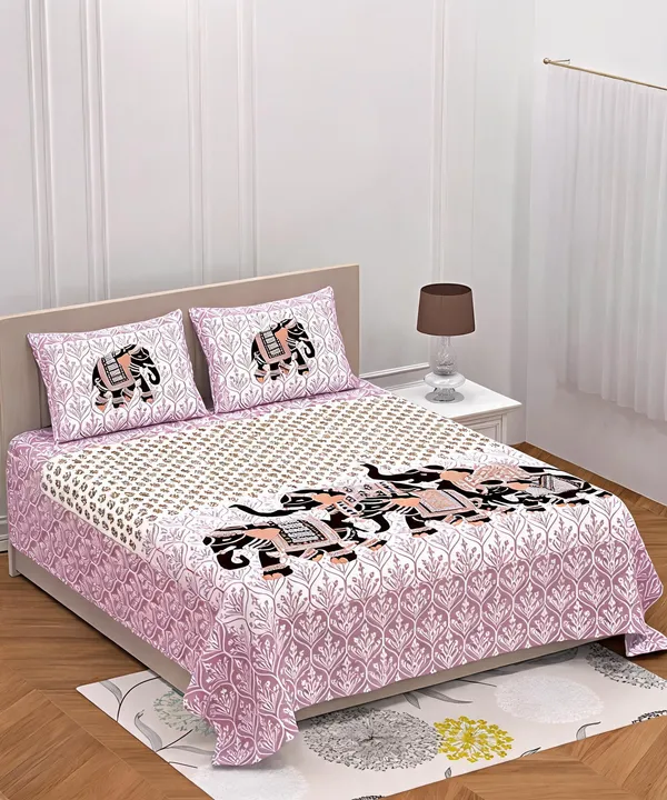 Cotton_Jaipuri_Multicolor_Jaipuri_Prints_Bed_Sheet_With_2_Pillow_Covers