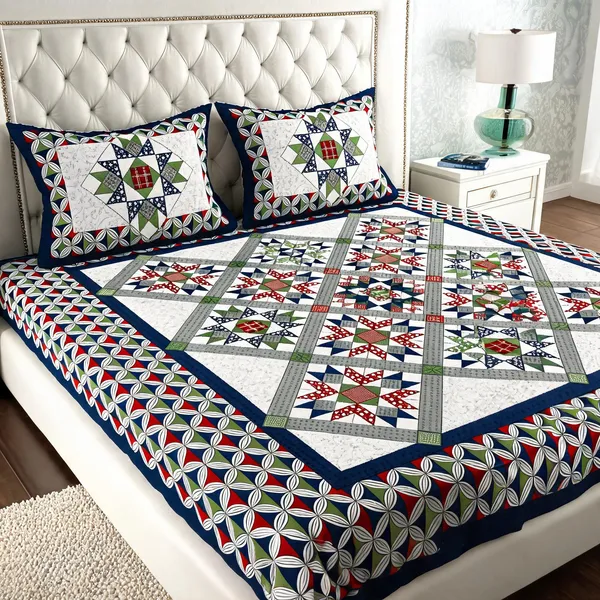 Cotton_Multicolor_Bed_Sheet_With_2_Pillow_Covers